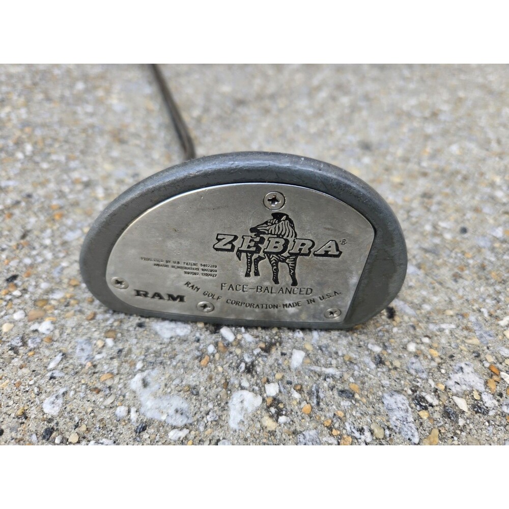 RAM Zebra Mallet Head Putter Face Balanced Gray - Right Handed 35”